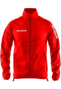 Givova Windjack Rood 2xl - Oddychający i wiatrakowy sport. Kolor: czerwony. Materiał: poliester, nylon. Sport: fitness