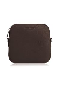 Listonoszka skórzana PAOLO PERUZZI IN-61-BR brązowa. Kolor: brązowy. Materiał: skórzane. Styl: klasyczny. Rodzaj torebki: na ramię #1