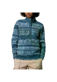 columbia - Kurtka COLUMBIA BENTON SPRINGS PRINTED 1/ Niebieski. Kolor: niebieski. Materiał: tkanina #1