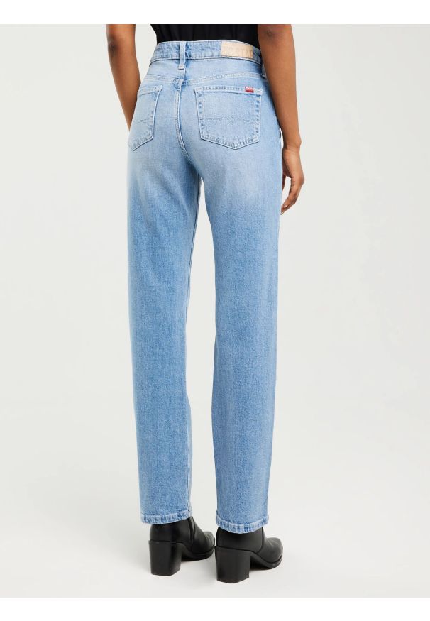 Big-Star - Jeansy damskie z prostą nogawką jasnoniebieskie Myrra 113. Kolor: niebieski. Długość: krótkie. Styl: klasyczny