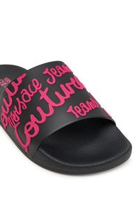 Versace Jeans Couture Klapki 79VA3SQ1 Czarny. Kolor: czarny