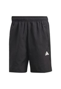 Adidas - Spodenki krótkie treningowe męskie adidas Essentials. Kolor: czarny, biały, wielokolorowy. Materiał: materiał. Długość: krótkie. Sport: bieganie