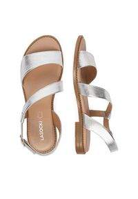 Lasocki Sandały CEO-EST-FIONA-33 Srebrny. Kolor: srebrny. Materiał: skóra #4
