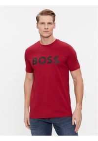 BOSS - Boss T-Shirt Thinking 1 50481923 Czerwony Regular Fit. Kolor: czerwony. Materiał: bawełna