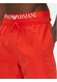 Emporio Armani Szorty kąpielowe EM000686 AF12329 U5026 Czerwony Regular Fit. Kolor: czerwony. Materiał: syntetyk #4