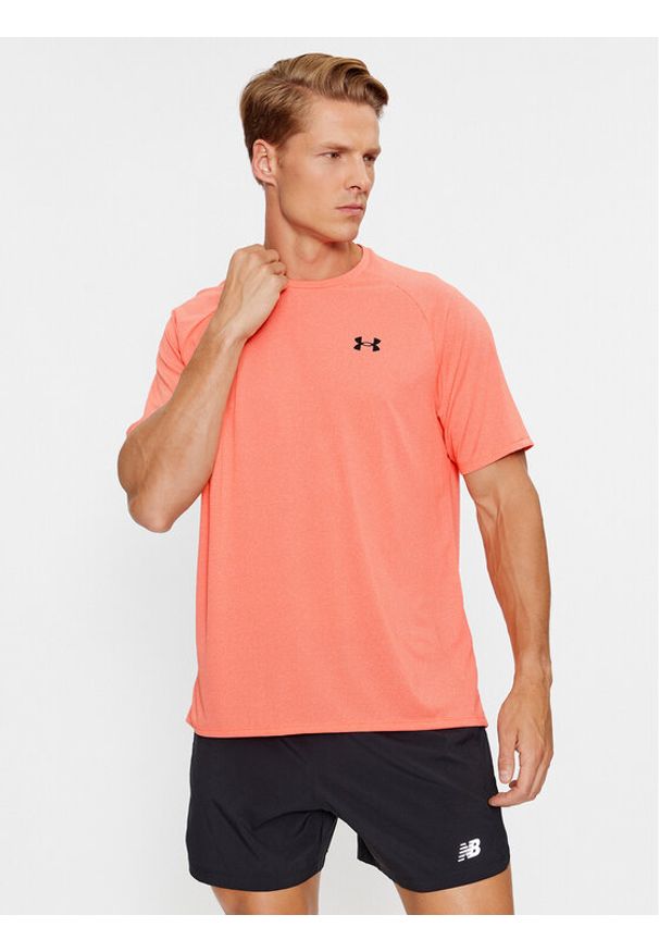 Under Armour T-Shirt Ua Tech 2.0 Ss Tee Novelty 1345317 Czerwony Loose Fit. Kolor: czerwony. Materiał: syntetyk