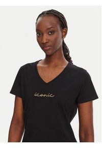 Liu Jo Sport T-Shirt TA5179 J6040 Czarny Regular Fit. Kolor: czarny. Materiał: bawełna. Styl: sportowy #4