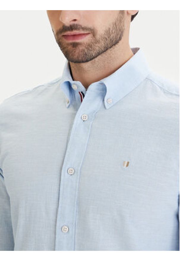 Jack & Jones Koszula Blusummer 12293269 Błękitny Regular Fit. Kolor: niebieski. Materiał: bawełna