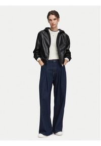 Calvin Klein Jeans Kurtka z imitacji skóry LV047G516G Czarny Regular Fit. Kolor: czarny. Materiał: syntetyk #5