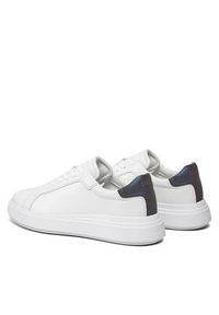 Calvin Klein Sneakersy Low Top Lace Up Pet HM0HM01288 Biały. Kolor: biały. Materiał: skóra