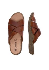 Rieker Klapki CEO-22092-24 Brązowy. Kolor: brązowy. Materiał: skóra #7