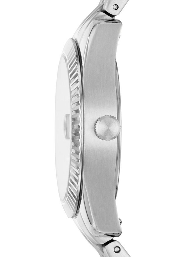 Fossil - FOSSIL - Zegarek ES4897. Kolor: srebrny. Materiał: materiał