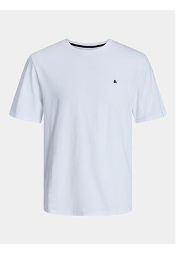 Jack & Jones - Jack&Jones T-Shirt Paulos 12245087 Biały Standard Fit. Kolor: biały. Materiał: bawełna