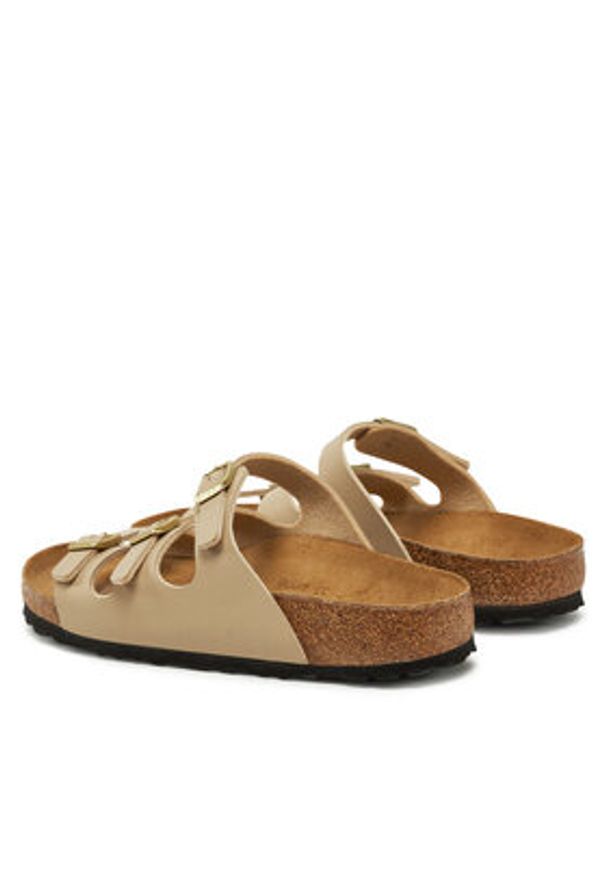 Birkenstock Klapki Florida 1029265 Écru. Materiał: skóra