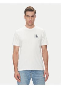 Calvin Klein T-Shirt LV04RC853G Biały Regular Fit. Kolor: biały. Materiał: bawełna