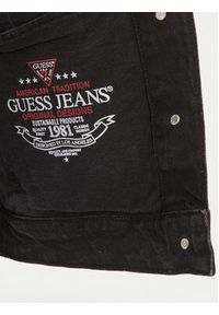 Guess Kurtka jeansowa W4BN56 D5E83 Czarny Relaxed Fit. Kolor: czarny. Materiał: bawełna