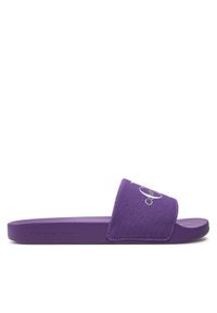 Calvin Klein Jeans Klapki Slide Monogram Co YW0YW00103 Fioletowy. Kolor: fioletowy #1