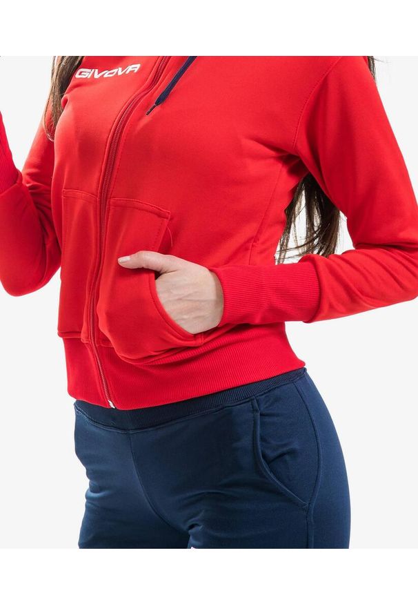 Givova Tuta Lady - Dres 2XS Granatowy. Okazja: na uczelnię. Kolor: czerwony, niebieski, wielokolorowy. Materiał: dresówka. Styl: sportowy