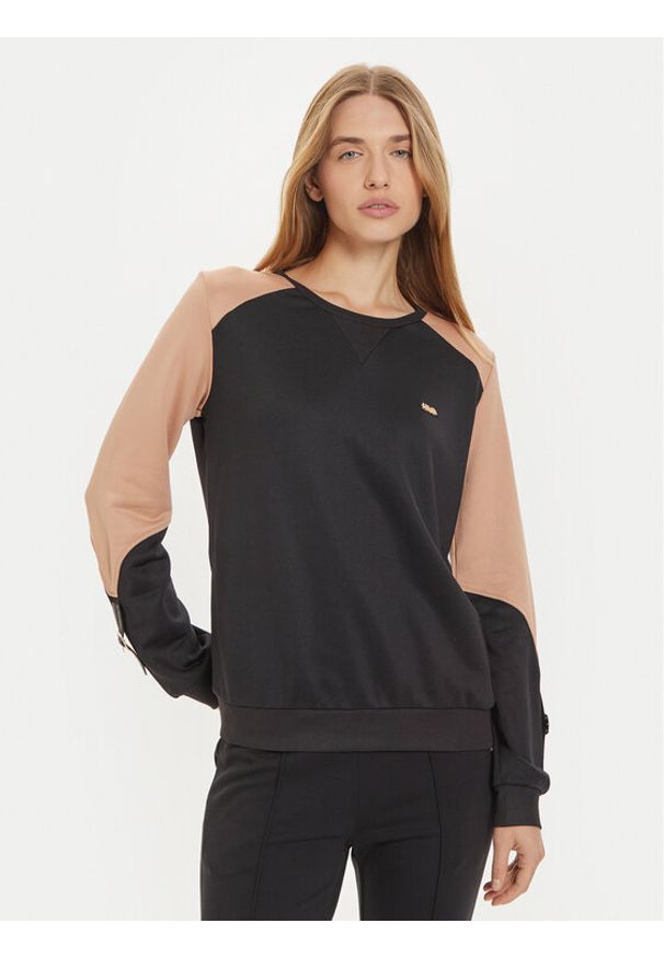 Liu Jo Sport Bluza TF4149 F0778 Czarny Regular Fit. Kolor: czarny. Materiał: bawełna. Styl: sportowy