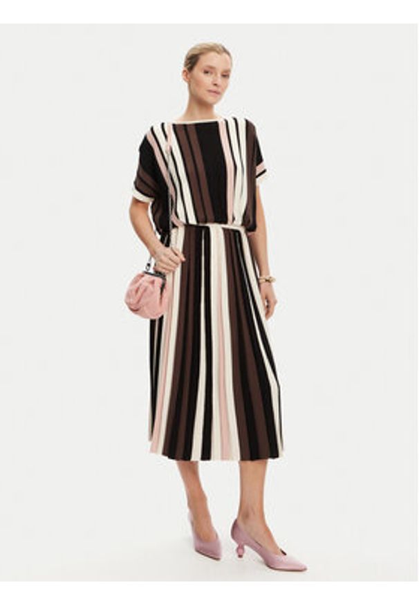 Weekend Max Mara Sweter Pegola 2525366101 Brązowy Regular Fit. Kolor: brązowy. Materiał: wiskoza