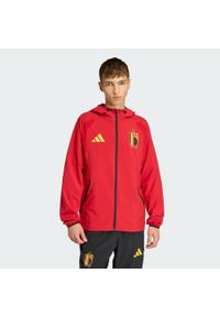 Adidas - Kurtka wiatrówka Belgium Tiro Tech Full Zip. Kolor: czerwony. Sport: piłka nożna #1
