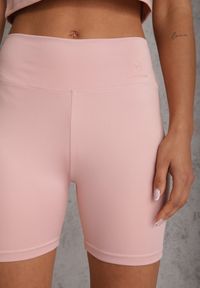 Renee - Różowe Szorty Kolarki High Waist Marerila. Okazja: na co dzień. Stan: podwyższony. Kolor: różowy. Długość: krótkie. Styl: sportowy, casual #2