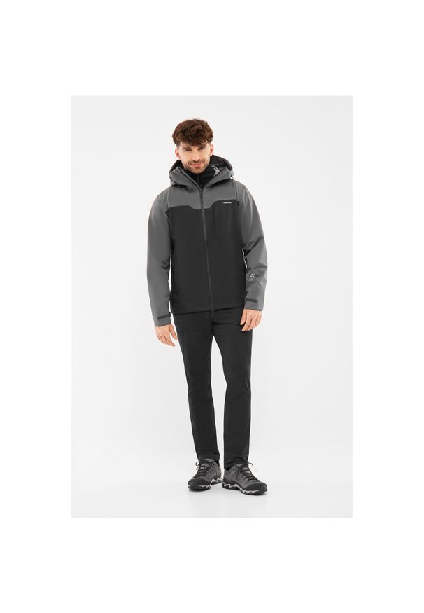 Viking - Kurtka męska hardshell z bluzą Primaloft VIKING Ravelo 3 in 1 Man. Kolor: szary. Materiał: hardshell. Technologia: Primaloft. Sport: turystyka piesza
