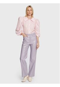 Custommade Bluzka Daya 999387240 Różowy Regular Fit. Kolor: różowy. Materiał: syntetyk #4