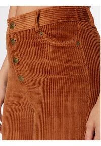 TwinSet - TWINSET Spodnie materiałowe 232TT2361 Brązowy Regular Fit. Kolor: brązowy. Materiał: materiał, bawełna #4