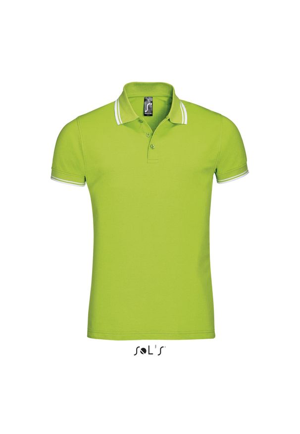 SOL'S - Polo Sol's Pasadena. Typ kołnierza: polo. Kolor: wielokolorowy, biały, zielony. Styl: elegancki