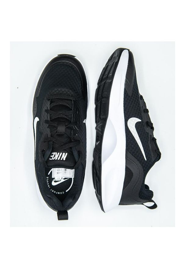 Buty do chodzenia męskie Nike Wearallday. Zapięcie: sznurówki. Kolor: czarny. Materiał: skóra, syntetyk, tkanina, materiał. Szerokość cholewki: normalna. Sport: turystyka piesza