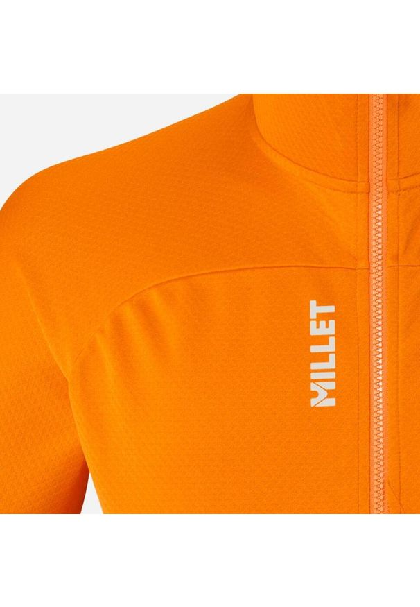 Millet - Bluza męska polarowa MILLET M Lokka Hoodie III pomarańczowy. Kolor: pomarańczowy. Materiał: polar