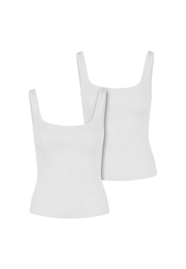 Szeroka koszulka damska Urban Classics (x2). Kolor: biały