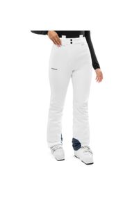 SIROKO - Damskie spodnie narciarskie retro Siroko Zeitlos-W White. Kolor: biały. Materiał: tkanina. Sezon: zima. Sport: narciarstwo #1
