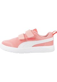 Tenisówki Puma Model Courtflex V3 Mesh Ps Kolor Pomarańczowy. Kolor: pomarańczowy. Materiał: mesh