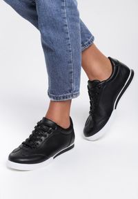 Renee - Czarne Sneakersy Turning Away. Kolor: czarny. Obcas: na płaskiej podeszwie #4