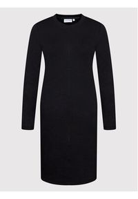 Calvin Klein Sukienka dzianinowa K20K203488 Czarny Slim Fit. Kolor: czarny. Materiał: bawełna, dzianina #4