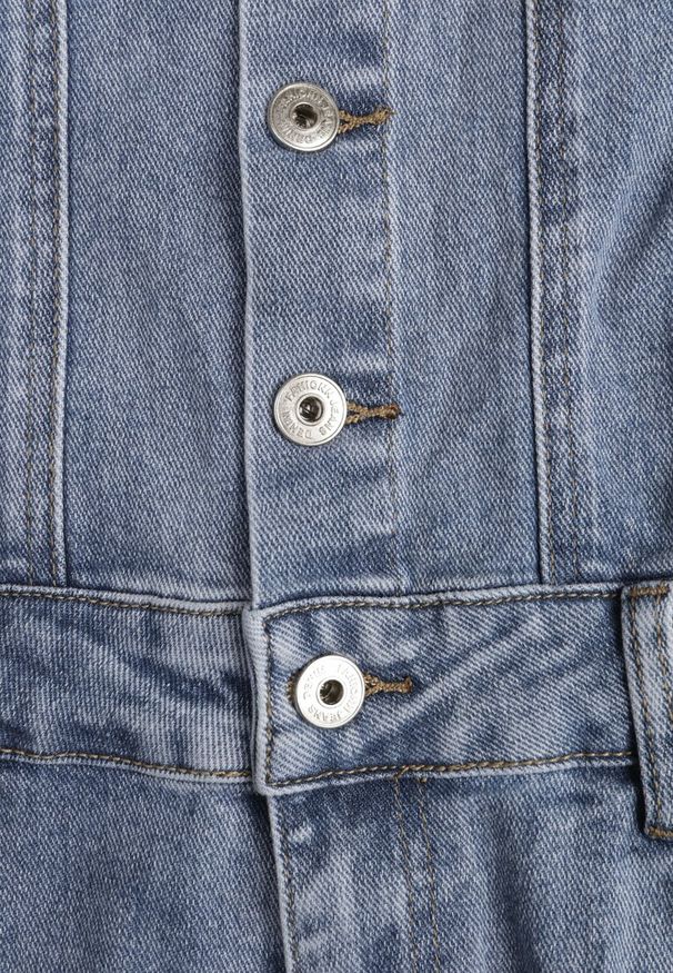 Renee - Niebieski Bawełniany Kombinezon Jeansowy z Prostymi Nogawkami na Ramiączkach Naslwen. Kolor: niebieski. Materiał: bawełna, jeans. Długość rękawa: na ramiączkach