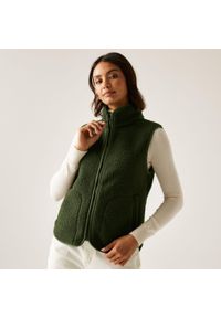 Regatta - Kamizelka damska polarowa Frankie Borg. Kolor: zielony. Materiał: polar. Styl: elegancki #1