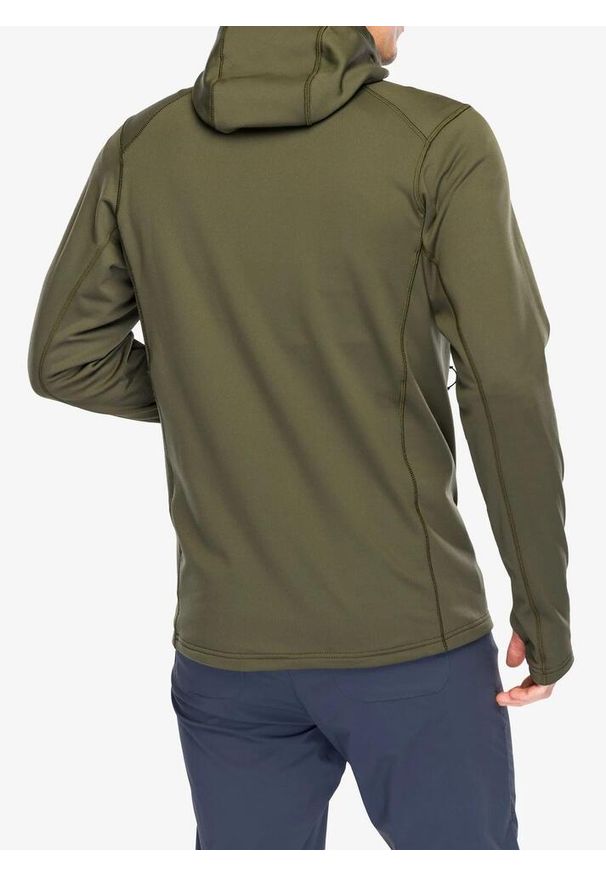 Bluza z kapturem męska Rab Superflux Hoody. Typ kołnierza: kaptur. Kolor: zielony