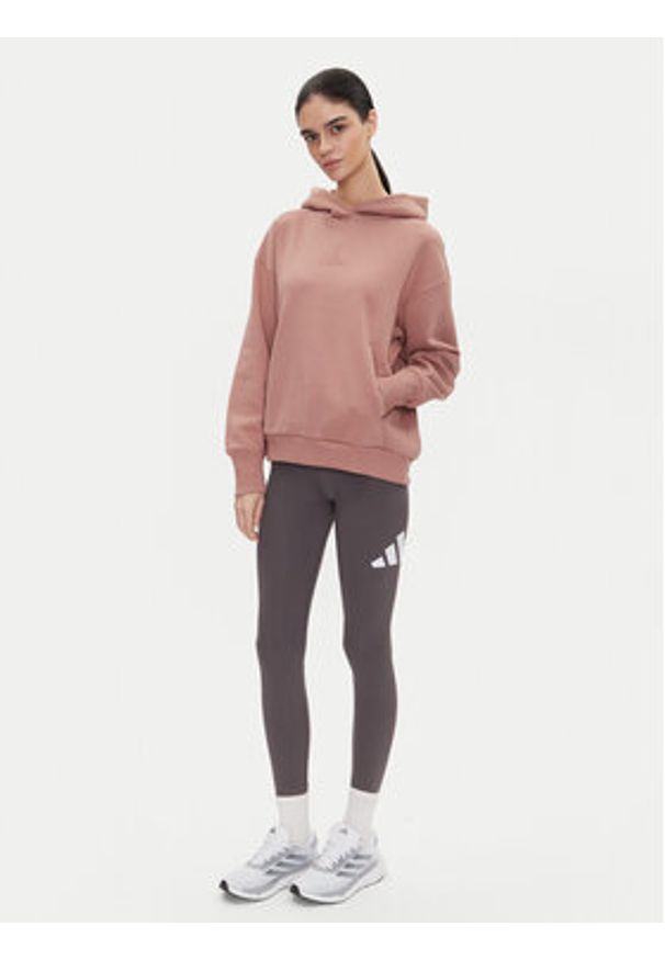Adidas - adidas Bluza ALL SZN Fleece JD4669 Różowy Loose Fit. Kolor: różowy. Materiał: bawełna, syntetyk