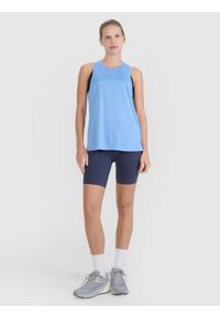 4f - 4F Legginsy kolarki do biegania szybkoschnące damskie - szare XS. Stan: podwyższony. Kolor: szary. Materiał: elastan, materiał, włókno, dzianina, syntetyk. Długość: krótkie. Wzór: ze splotem, gładki, jednolity. Sport: bieganie, fitness #1