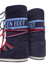 Moon Boot Śniegowce Mb Icon Suede Laces 80D1403050 Granatowy. Kolor: niebieski. Materiał: zamsz, skóra #3