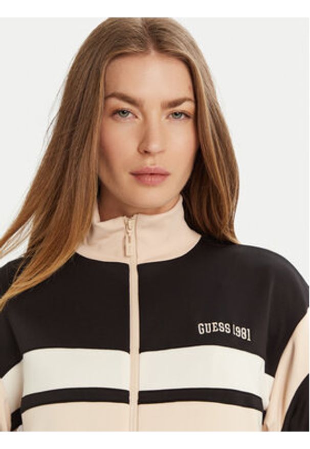 Guess Bluza V5RQ00 KCO72 Granatowy Regular Fit. Kolor: brązowy. Materiał: syntetyk