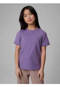 4f - 4F T-shirt regular gładki dziewczęcy (2-pack) - multikolor 134/140 (8-10 lat). Okazja: na co dzień, na uczelnię. Kolor: wielokolorowy. Materiał: bawełna, materiał. Wzór: gładki. Sezon: lato. Styl: casual, klasyczny #2