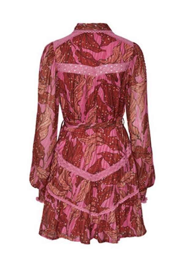 YAS Sukienka 26030306 Fioletowy Regular Fit. Kolor: fioletowy. Materiał: syntetyk