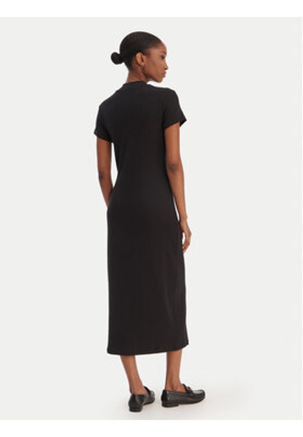 TOMMY HILFIGER - Tommy Hilfiger Sukienka codzienna WW0WW47860 Czarny Slim Fit. Okazja: na co dzień. Kolor: czarny. Materiał: wiskoza. Typ sukienki: proste. Styl: casual