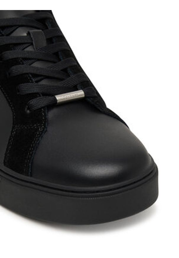 Calvin Klein Sneakersy Classic Cupsole Laceup Tape Lth2 YM0YM01448 Czarny. Kolor: czarny. Materiał: skóra