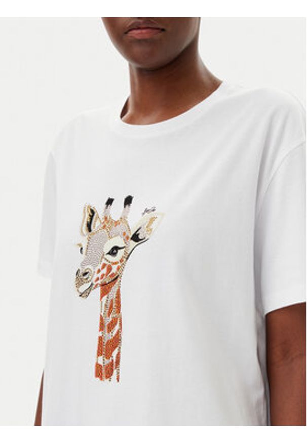 Liu Jo T-Shirt WA5230 JS904 Biały Regular Fit. Kolor: biały. Materiał: bawełna