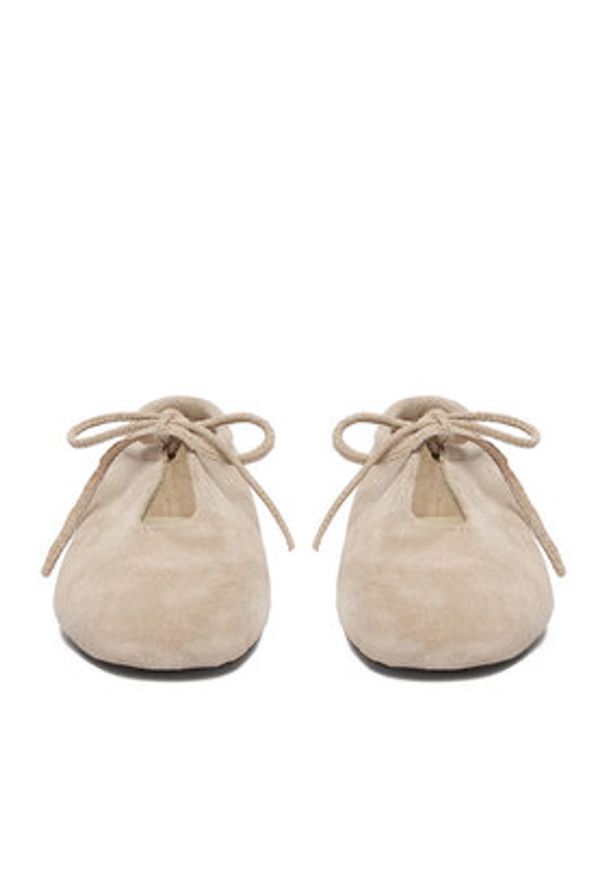 Gino Rossi - GINO ROSSI Półbuty EO-26SS10 Beżowy. Kolor: beżowy. Materiał: skóra, zamsz